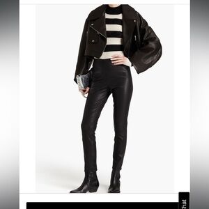 NEW RAG & BONE Leather Simone Stretch Skinny Pants. Sz 4  👌
